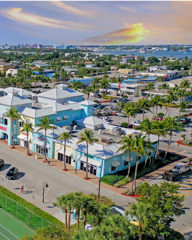 Ocean Walk shopping and dining area near Palm Beach Shores